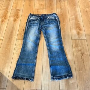 Rock Revival Blue Aliana Boot Cut Jeans with Classic Stitching